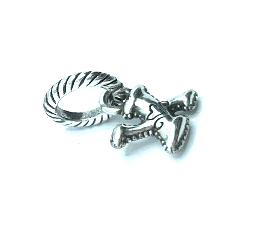 Brighton Letter "X" Lowercase "x" Heart Alphabet Alpha Silver Charm - Picture 4 of 6