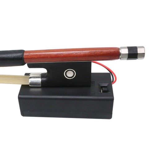 Blue LED Light Violin Bow 4/4 Brazilwood Violin Bow Ebony Frog Balance - Picture 4 of 12