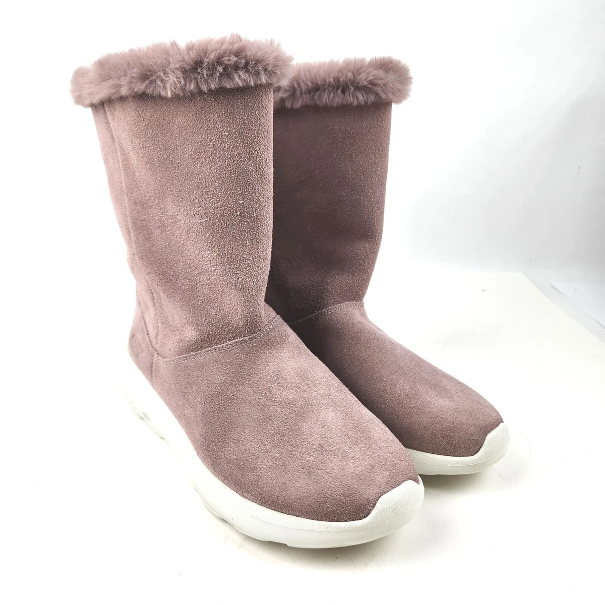 Skechers suede faux fur clearance boots