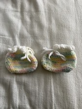 Knit Multicolor Baby Booties