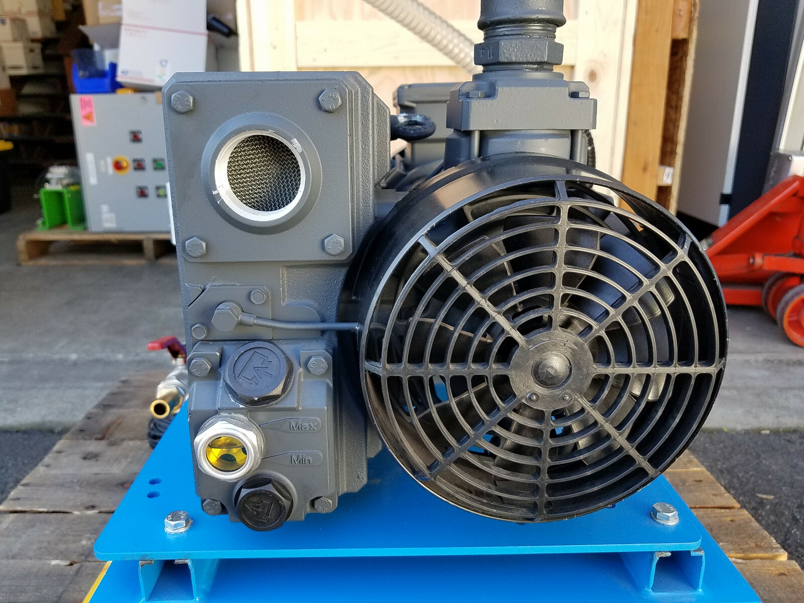 FEZER VEE50L025.4MULTIIE3S17 Vacuum Pump Busch RA 0025 F 503 w/ Air Tank eBay