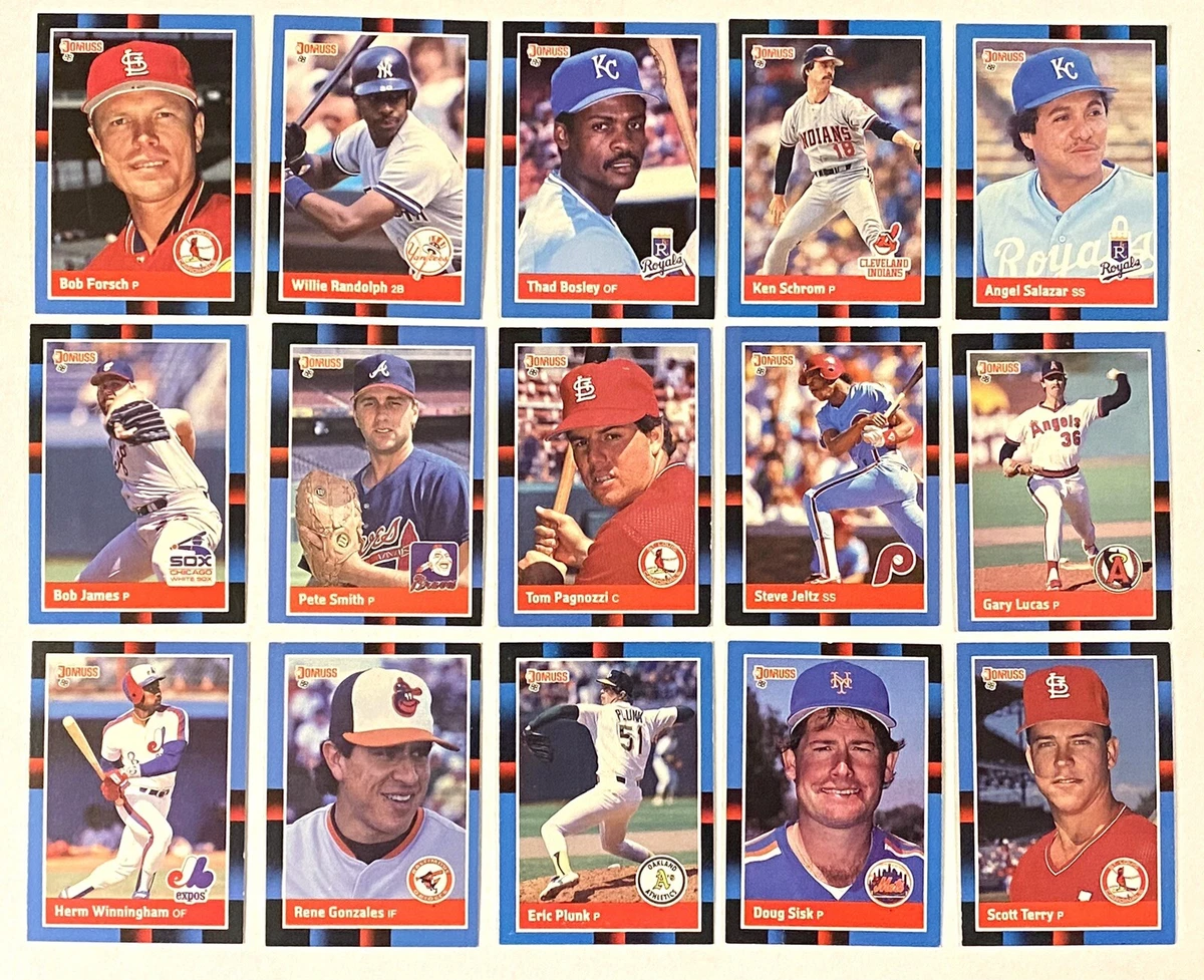 Lot of 15 Different 1988 Donruss Baseball Cards Excellent Condition