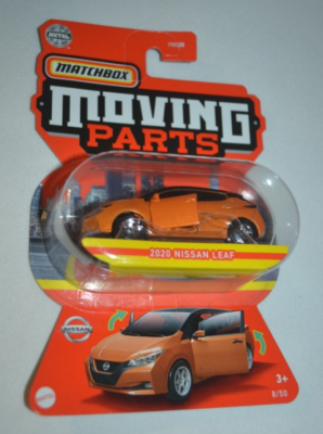 MATCHBOX 2023 MOVING PARTS 8/50 - 2020 NISSAN LEAF METALLIC ORANGE