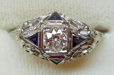 0.50Ct White Round Cut CZ Vintage Style Engagement Wedding Ring In 925 Silver