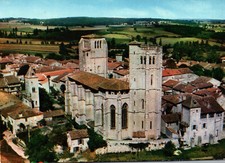 CPSM GF 32 - LA ROMIEU (Gers) - Vue Générale Aérienne et l'Eglise