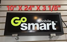 Go Smart Display Light Up Advertising Sign 2 Sided Display Sign