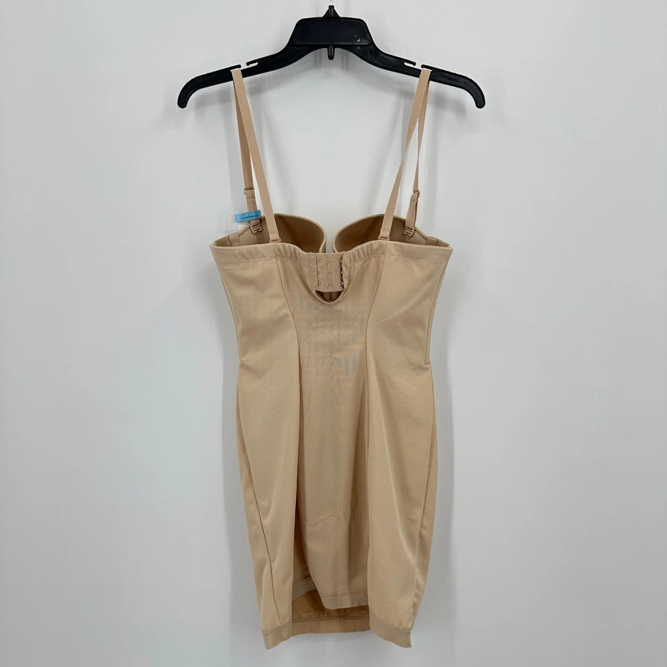 Prendas moldeadoras Maidenform para mujer 36C bronceado acolchado con aros soporte completo deslizamiento cuerpo abrazo Foto 2 de 4