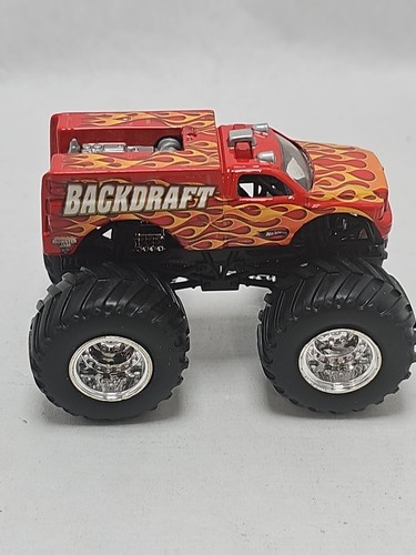 Hot Wheels Monster Jam 1:64 Backdraft Fire Truck - Picture 5 of 8