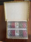 Vintage Cloisonné Napkin Rings Full Set Of 10  Hand Decorated 5 Designs — photo 4