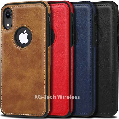 #ad For Apple iPhone X Xs XR Max Shockproof Leather Premium Case Ultra Slim Cover $8.75