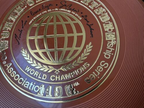 Stampo Wham-o Frisbee 119G 41 classe mondiale timbro caldo respingere il disco timbrato due volte - Foto 3 di 18