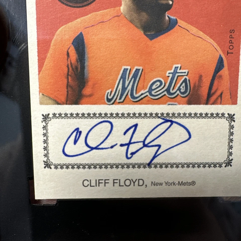 Topps Cracker Jack Cliff Floyd Mets 2004 automático CJA-CF sorpresa secreta como nuevo 9 Foto 3 de 3