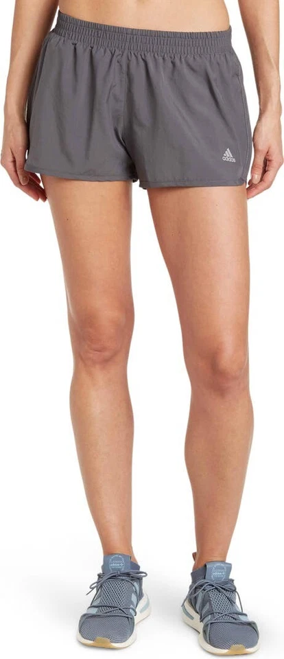 Nuevo Pantalones Cortos Con Etiqueta Adidas Run Icons 3" Gris Para Mujer Talla M Foto 2 de 3