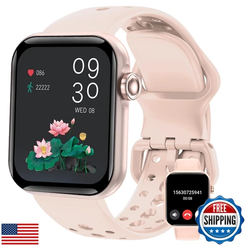 FILIEKEU Smart Watch Women Men for Android iOS Phones Bluetooth Call 1.85" Fu