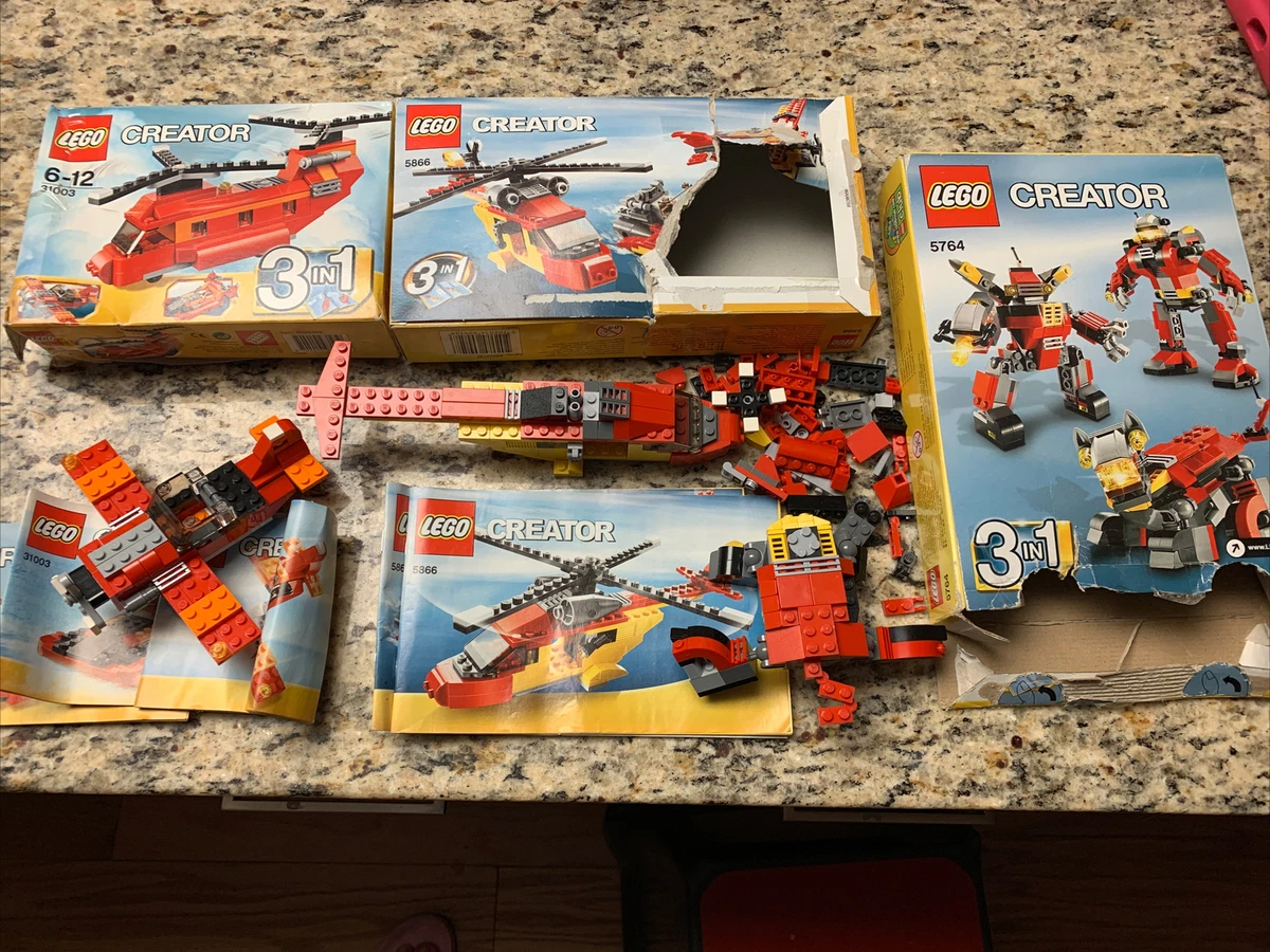 LEGO CREATOR 31003 Complete 5866 5764 Incomplete Includes Manual Box 3 In 1 Lot eBay