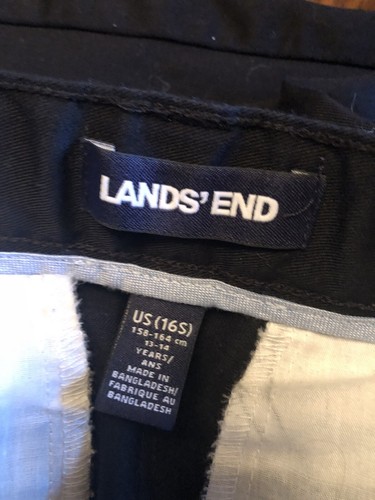 Lands end Boys Dress pants, Black, 16 Small - Picture 2 of 2