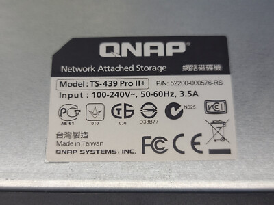 QNAP TS-439 Pro II+ 4-Disk SATA NAS 2xGbE NO DISKS PARTS/REPAIR | eBay