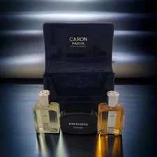 Vintage Caron Infini Eau De Parfum + Caron Pour Un Homme + Soap 3-Pc Travel Set