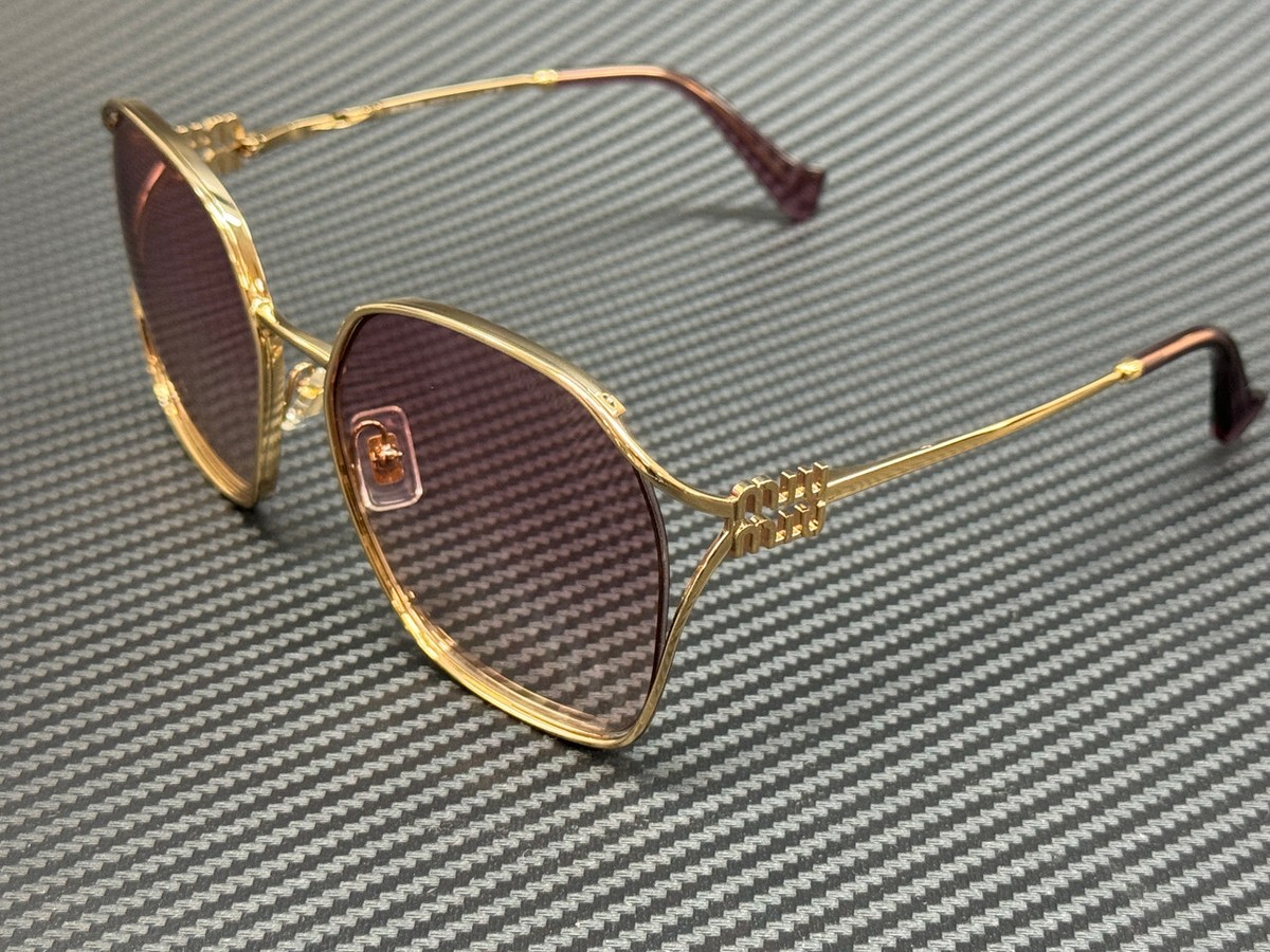 MIU MIU MU 52WS 5AK06S Gold Violet Gradient Women's 60 mm