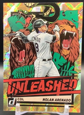 2021 DONRUSS NOLAN ARENADO UNLEASHED INSERT GOLD #/999 COLORADO ROCKIES #UNL21