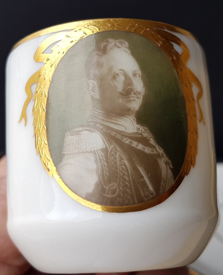 Rare Cup + Saucer With Portrait From Kaiser Wilhelm II Um 1900 K621 eBay