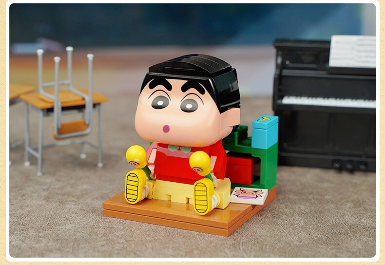 Official Licensed Qman Keeppley Crayon Shinchan Shinnosuke Nohara