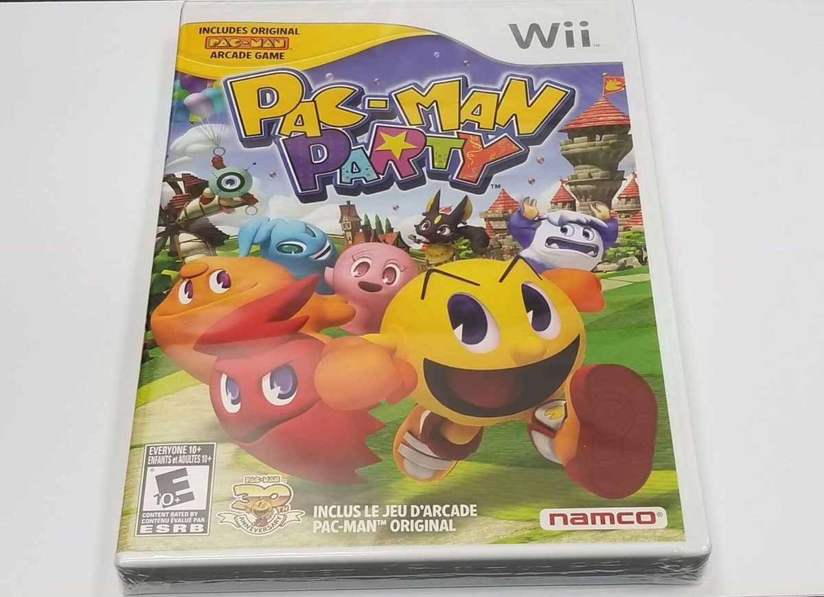 PAC-MAN PARTY for Nintendo Wii System BRAND NEW AND SEALED 