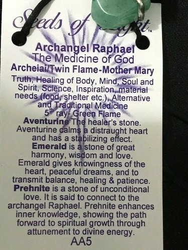 METAPHYSICAL and BEAUTIFUL " ARCHANGEL RAPHAEL" PENDANT, THE MEDICINE OF GOD - Picture 7 of 7