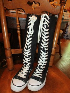 knee high tennis shoes