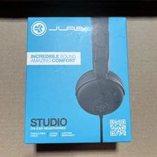 JLab Audio Wired On-Ear Headphones - Black