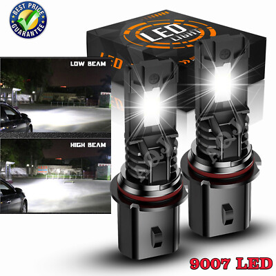 For Dodge Ram 2500 2002-2005 LED Headlight Kit 9007 HB5 6500K White Hi/Low Bulbs