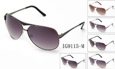 Dozen Unisex Pilot Metal Frame Fashion Sunglasses for Men Women High Quality