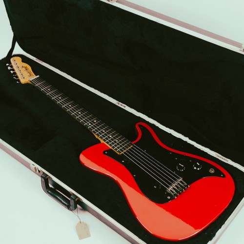 1981 Fender Bullet S-1 Standard Red w/ Integrated Pickguard/Bridge, OHSC - Picture 4 of 18