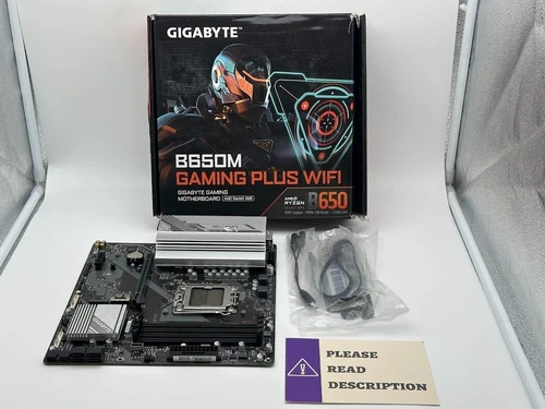 GIGABYTE B650M GAMING PLUS WIFI AM5 AMD M-ATX DDR5 Motherboard READ/FOR PARTS