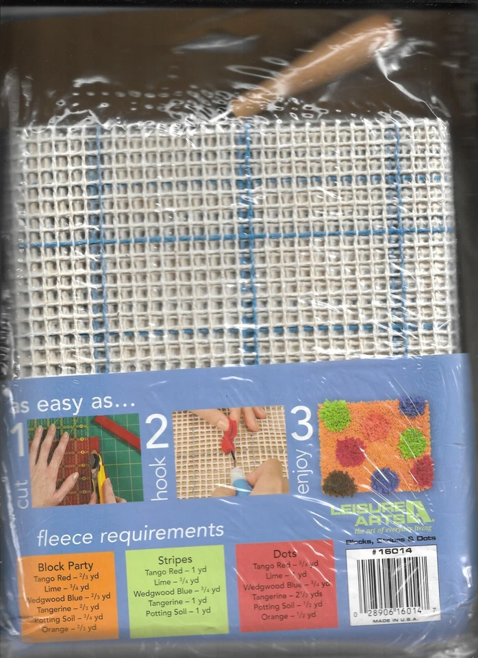 Kit de alfombras de lana contemporáneas enganchadas para artes de ocio sellado 27" x 33" Foto 2 de 4