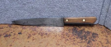 Vintage Unbranded Chef's Knife Sharp Carbon Steel 8" Blade AB