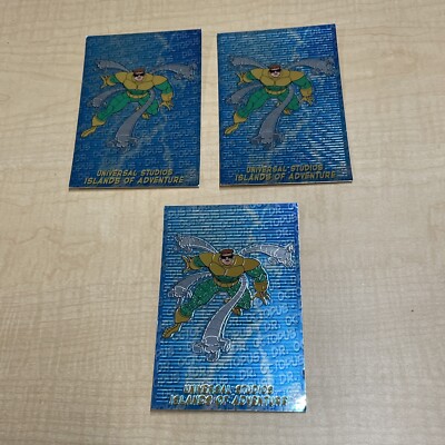 Lot of 3 Universal Studios Islands Of Adventure Marvel Dr Octopus Postcard KG JD