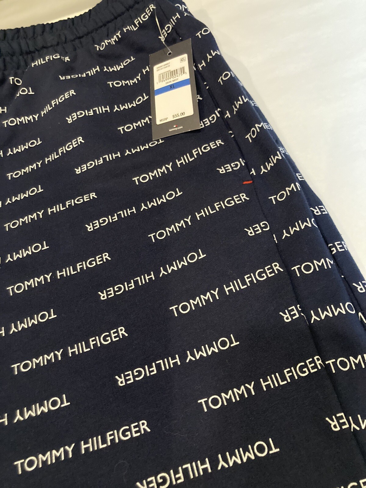 Tommy Hilfiger Men's XL Modern Essentials Dark Navy Terry Shorts image 7