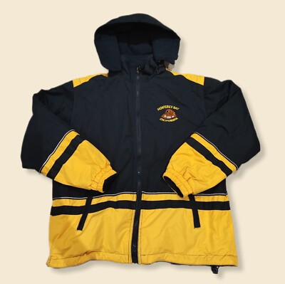 Retro Vintage Monterey Bay California Wende College Jacke Größe 40'' Brustumfang