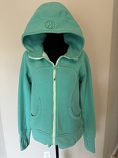 Lululemon Scuba Full-Zip Hoodie Women s Size 12 Teal Turquoise Classic Fit