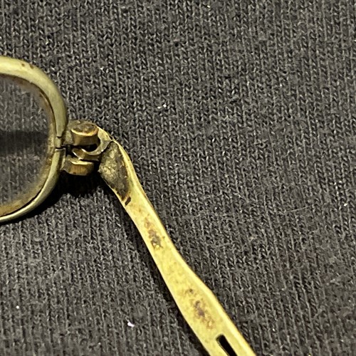 Antique Civil War Era Circular Lens Eyelasses Sliding Temple Original Spectacles - Picture 10 of 14