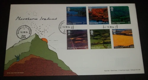 2004 NORTHERN IRELAND ROYAL MAIL FIRST DAY COVER - BUSHMILLS CO ANTRIM CDS