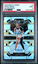 2024 Panini Select WNBA Angel Reese #5 Rookie Silver Prizm PSA 9 Chicago Sky RC