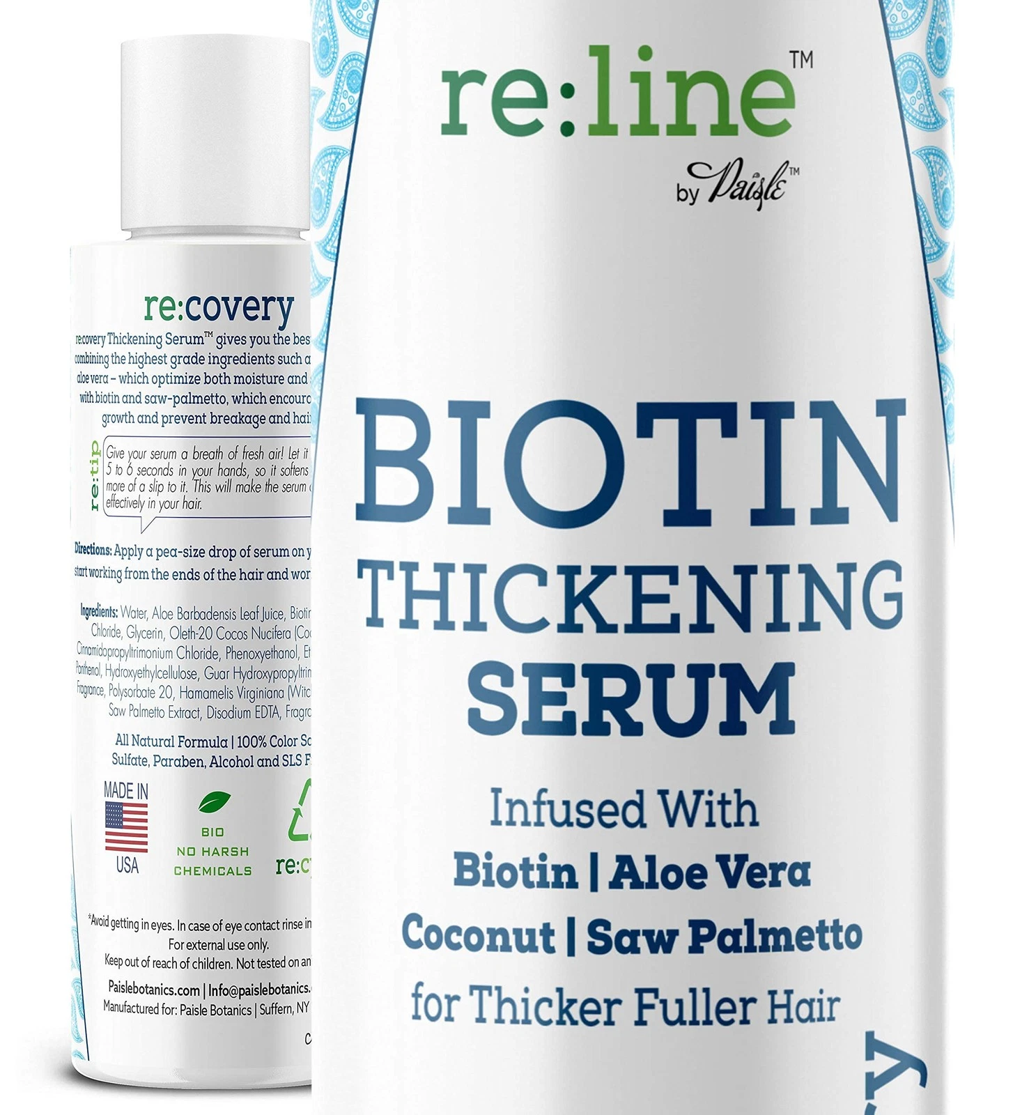 Hair Growth Serum for Hair Loss, Natural Biotin Fine Hair Thickener for Women...
