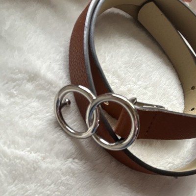 Brown Belt for A Dress At The High Waist Easy to Wear Women's Belt