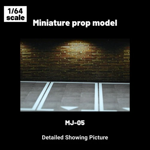 1/43 Diorama Auto Garage Modell Beleuchtung Stadt Parkplatz Szene Display Modell - Bild 30 von 42