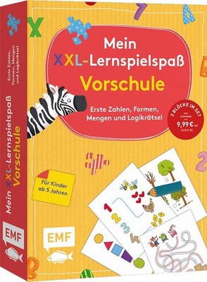 Mein XXL-Lernspielspaß: Vorschule 3 Bücher im Bundle: Erste Zahlen, Formen, M...