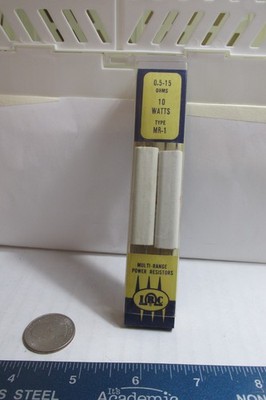 New  IRC Multi-Range Power Resistors 0.5-15 OHMS 10 Watt Type MR-1 