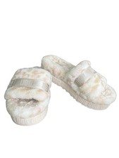 UGG Fluff Yeah Women s Slide Slippers Cream Pastel Shearling Sandals Size 8