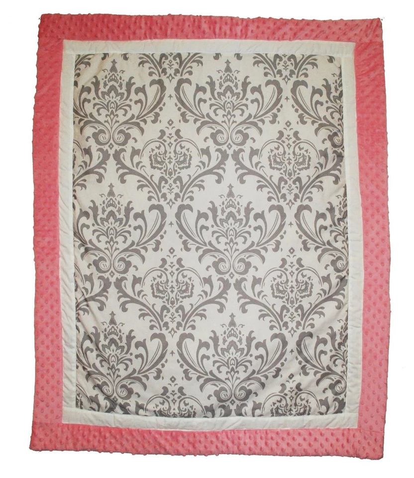 Juego de cama de bebé para cuna de 14 piezas incl. Funda Cambiador + Música Móvil-Gris Damasco Foto 3 de 4